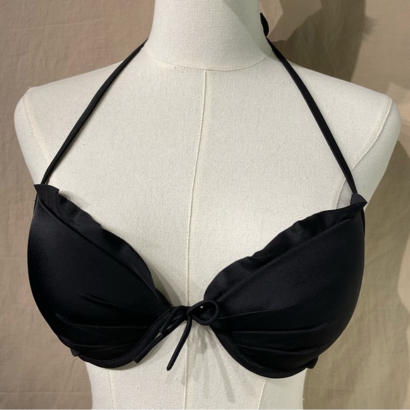 Victoria's Secret Other - Victorias Secret padded push up black bikini top Size 34B